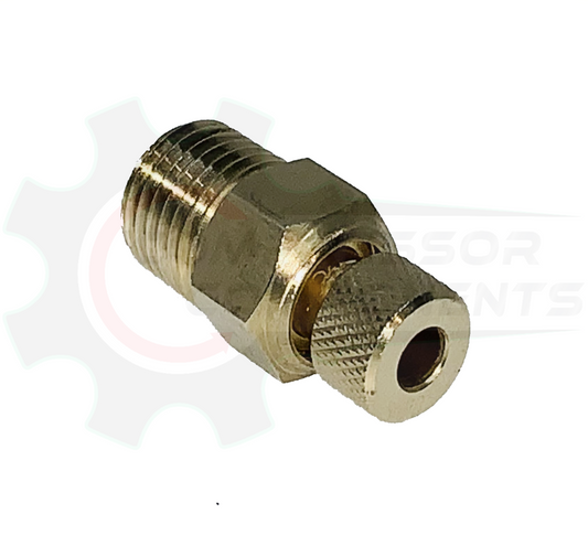 KNURLED THUMB SCREW MANUAL DRAIN VALVE 1/4" MNPT