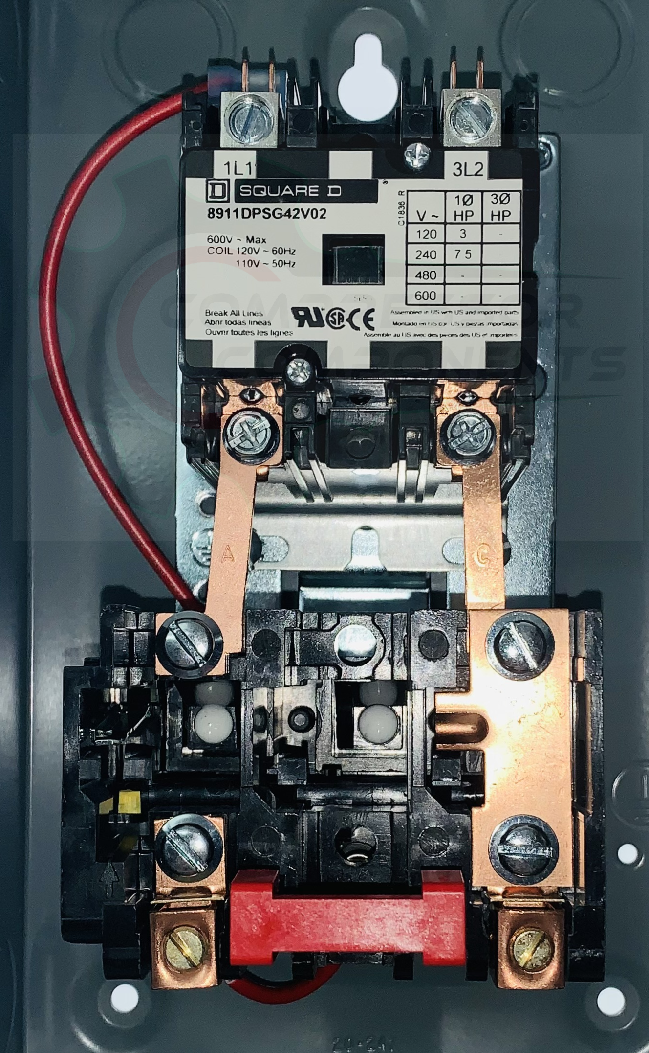 SQUARE D  8911DPSG42V02 / SINGLE PHASE 110-120 VOLT COIL 40 AMP