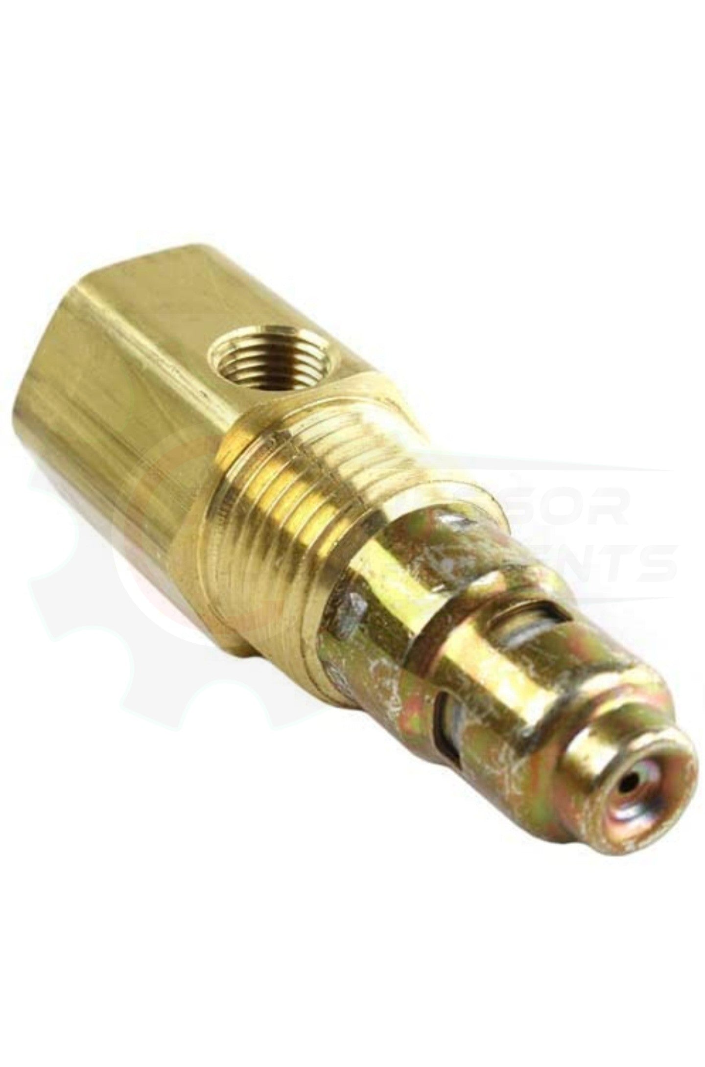 DISCHARGE IN TANK CHECK VALVE 1/2" FNPT INLET x 3/4" MNPT OUTLET W\ 1/8" FNPT UNLOADER PORT