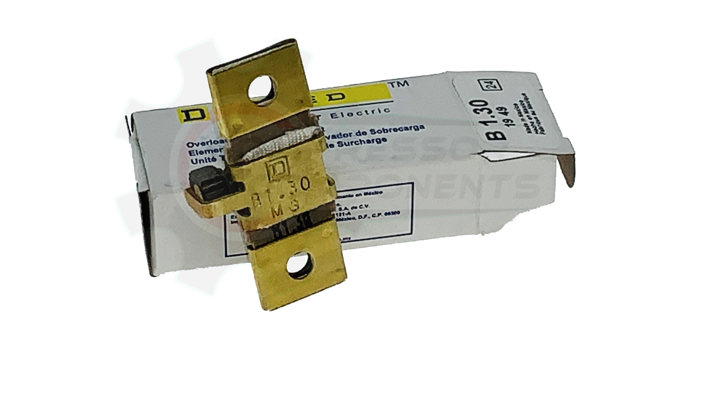 SQUARE D  B-1.30 / 1.02 AMP THERMAL OVERLOAD HEATER  /  B-1.30