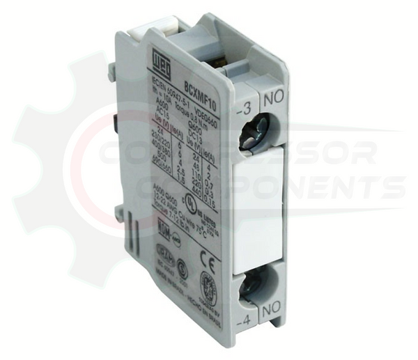WEG BCXMF10 1NO front-mount auxiliary contact block for CWM contactors