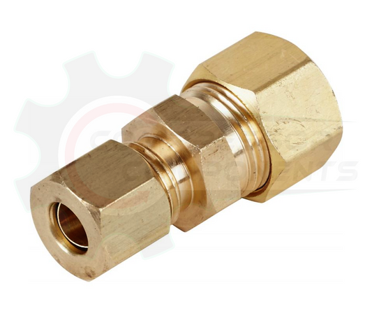 1/2" X 3/8" Brass Compression Reducing Union