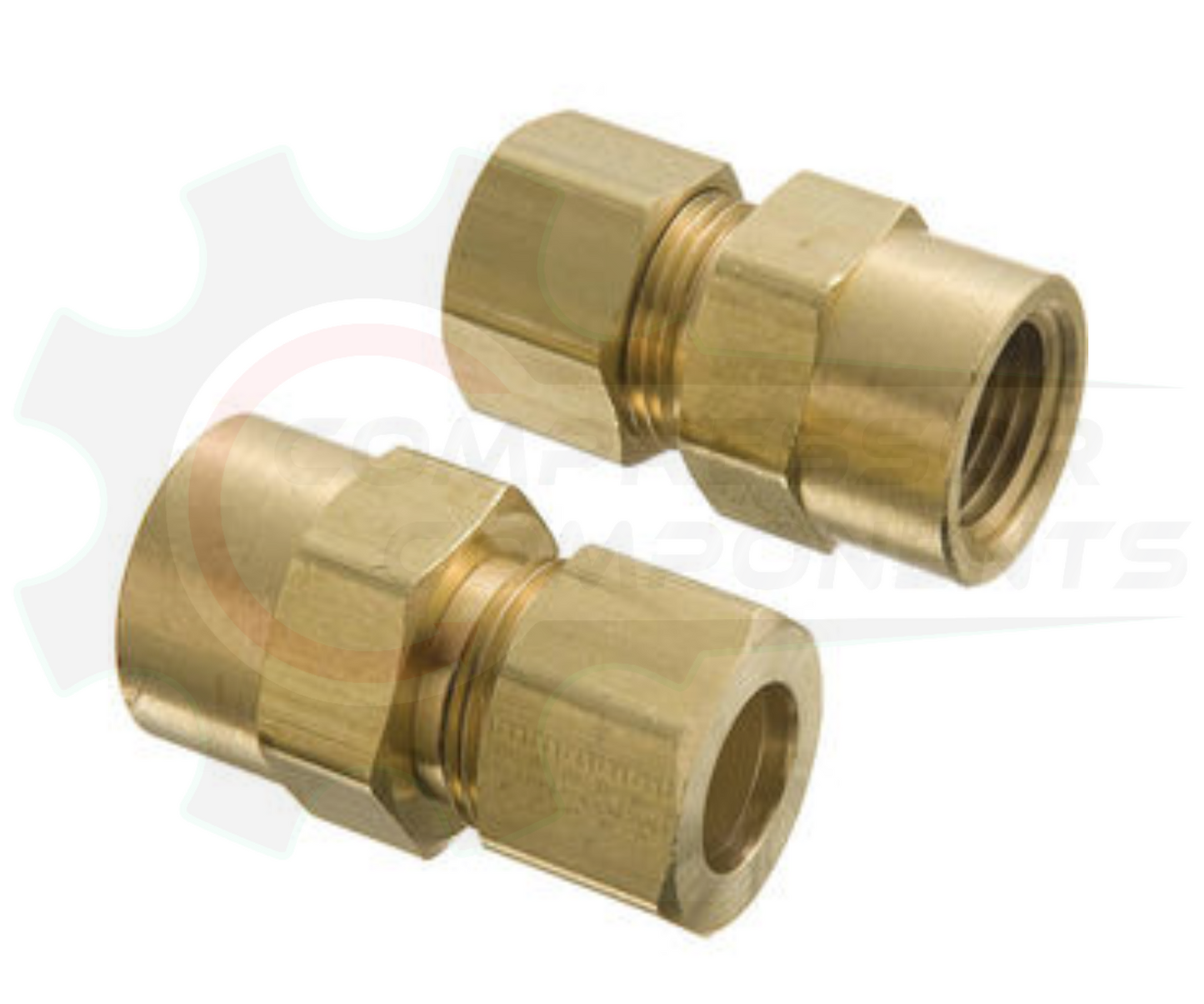 Brass Compression Adapter 1/2" x 3/8" FNPT