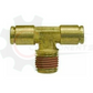 3/8" Brass Push Lock X 1/4" MNPT Fixed Branch Tee