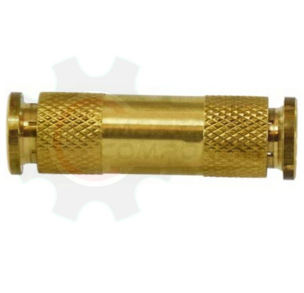 1/2" Brass Push Lock Union