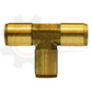 1/4" Brass Push Lock Union Tee