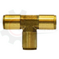 3/8" Brass Push Lock Union Tee