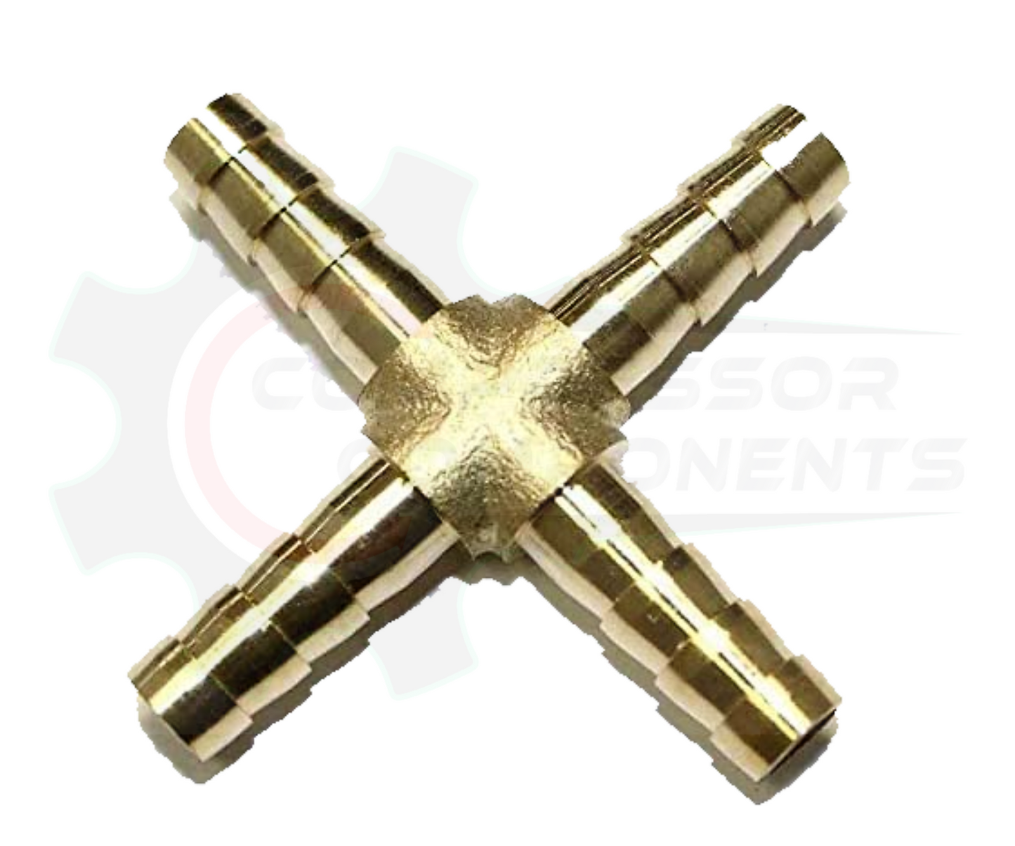 1/4" Barbed Cross