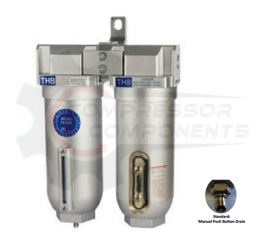 THB FLM-966 COALESCING FILTER DRYER COMBO - 3/4" FNPT FILTER WITH 0.01 MICRON FILTER