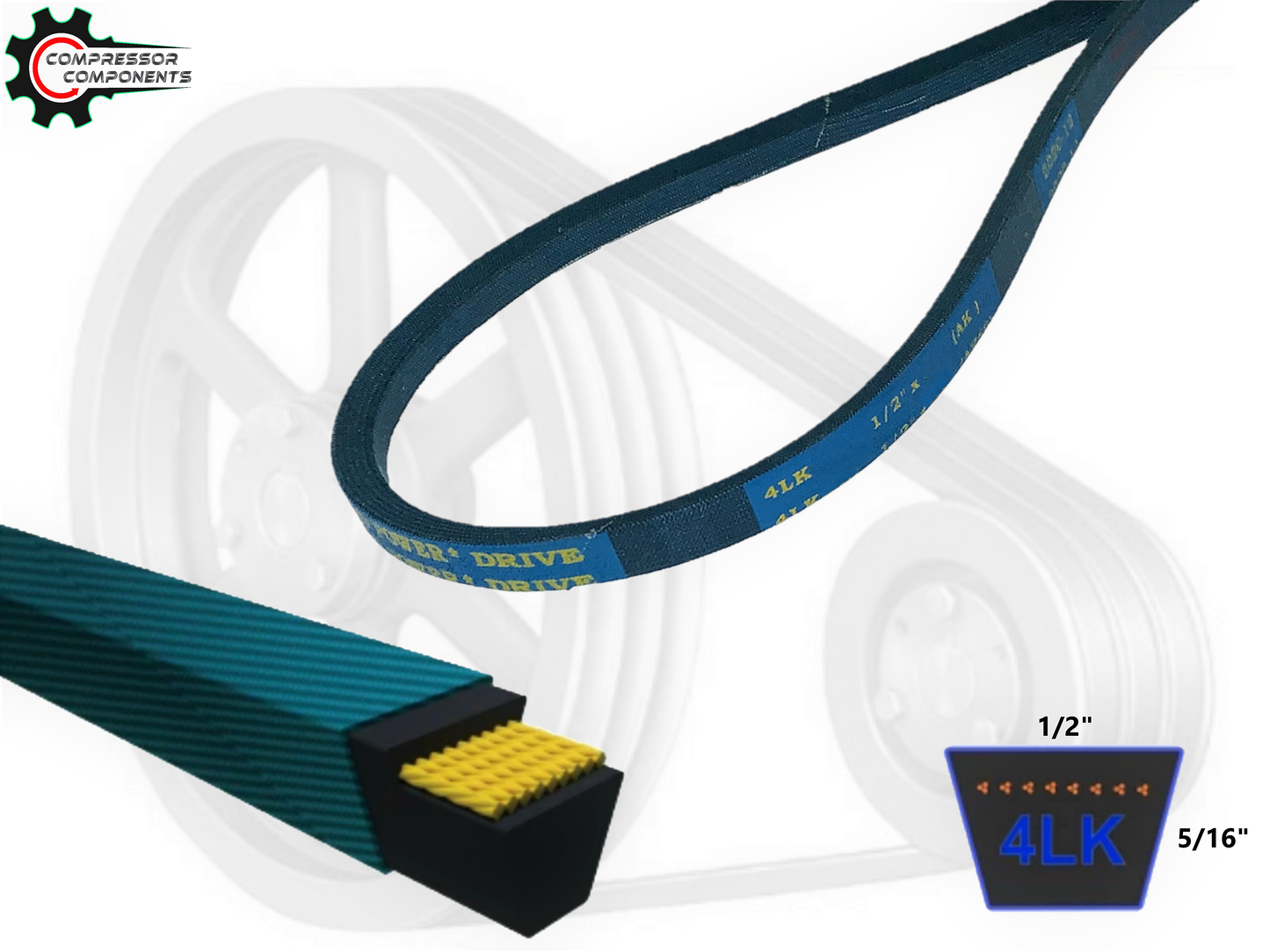 A41K / 4LK430 - D&D Dura-Ultimate Kevlar Reinforced V-Belt