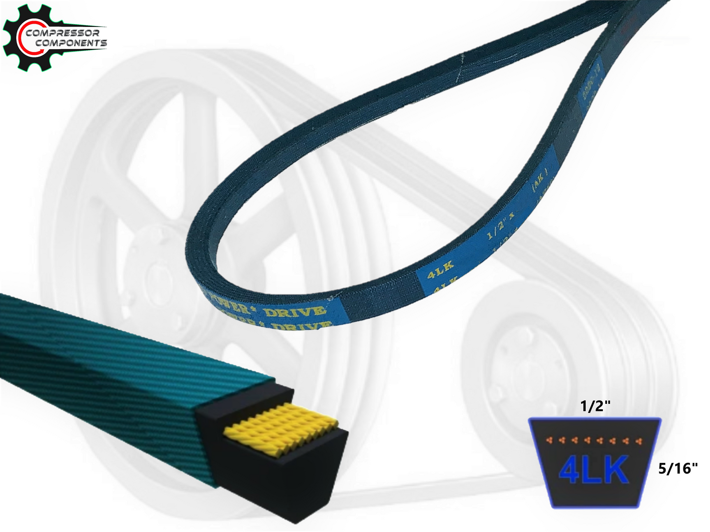 A101K / 4LK1030 - D&D Dura-Ultimate Kevlar Reinforced V-Belt