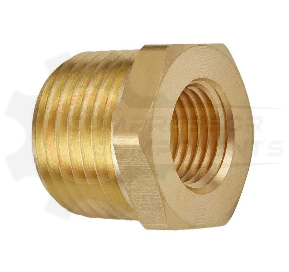 Brass Hex Bushing MNPT X FNPT 1" x 1/2"