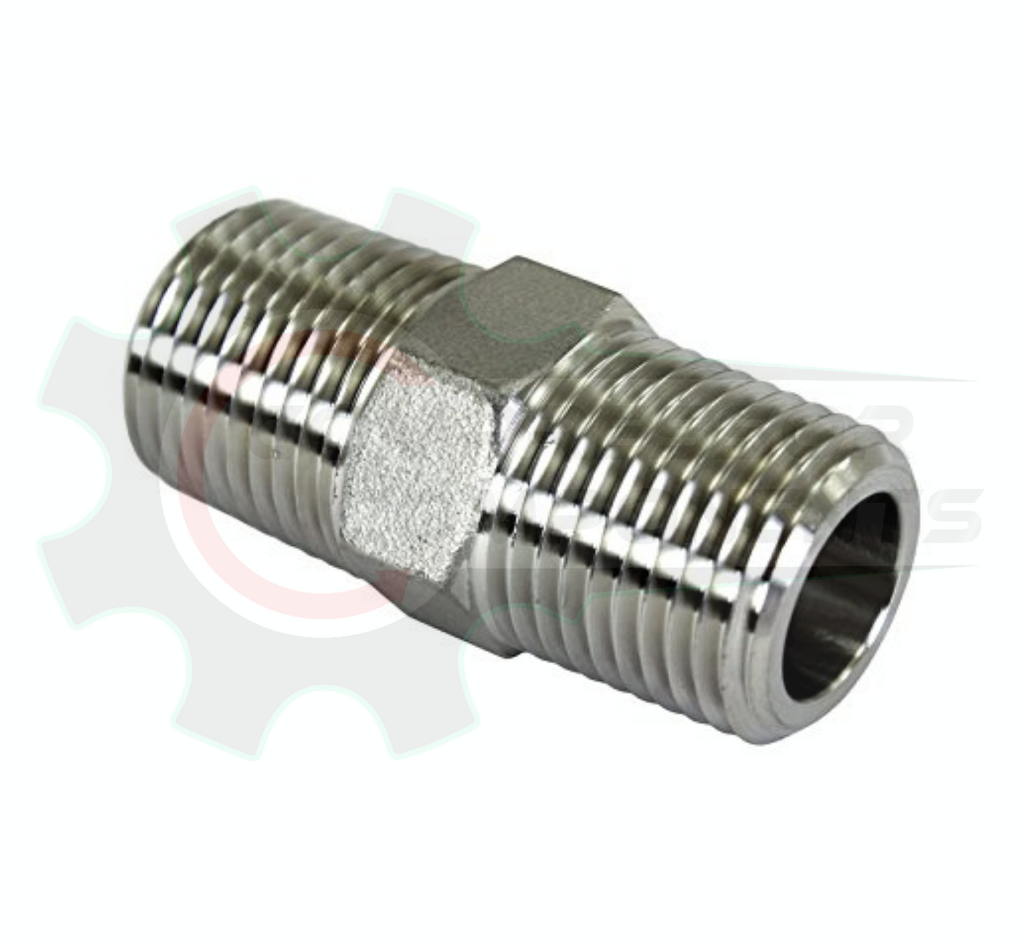 STEEL HEX NIPPLE 1/4" X 1/4" MNPT