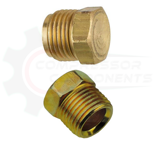 1/2" INVERTED FLARE BRASS PLUG