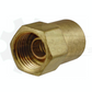BRASS 7/16" INVERTED FLARE X 1/4" FNPT ADAPTER