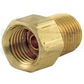 BRASS 3/16" INVERTED FLARE x 1/4" MNPT ADAPTER