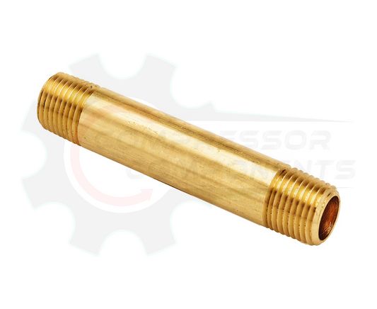 Brass Long Nipple MNPT 1/4" X 2"