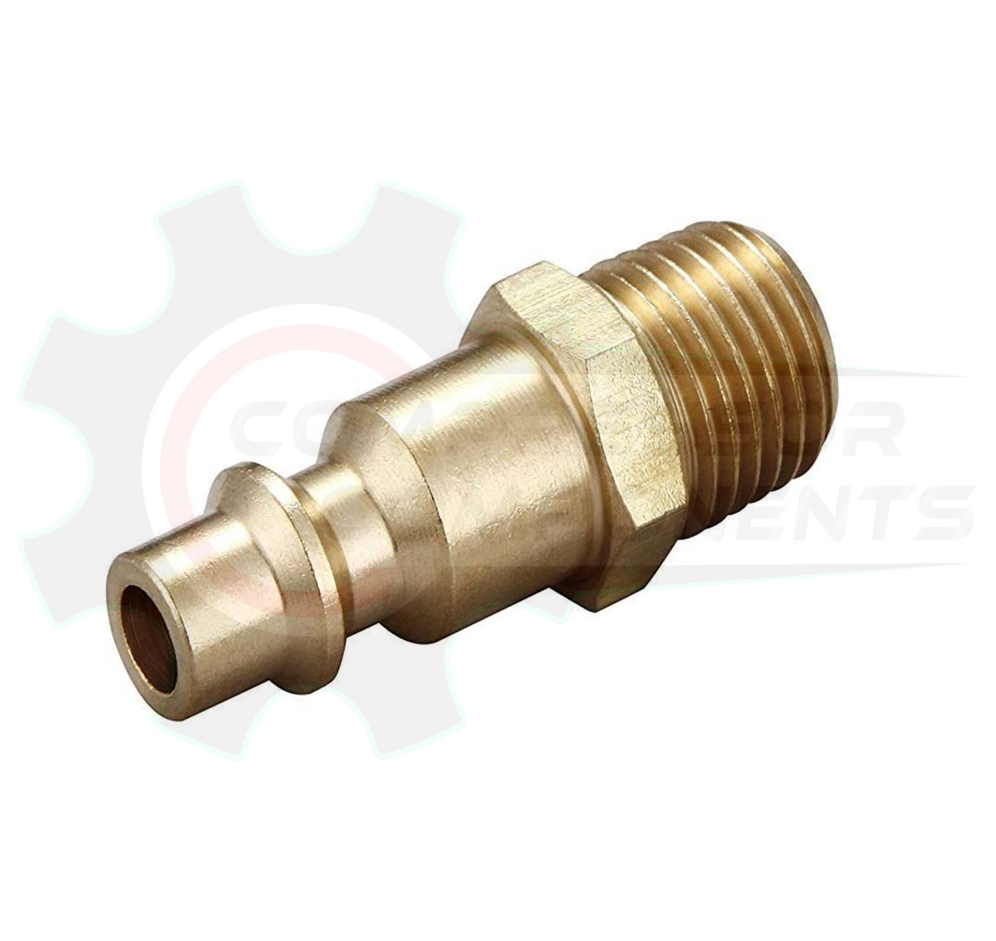 Milton / Industrial Male Hose Coupler Plug - 1/4" MNPT x 1/4" BODY