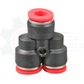 6mm Composite Body Push Lock Metric Y Connector
