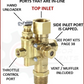 CONRADER PILOTED UNLOADER CHECK VALVES NG Series - 1/2" FNPT TOP INLET x 3/8" MNPT OUTLET