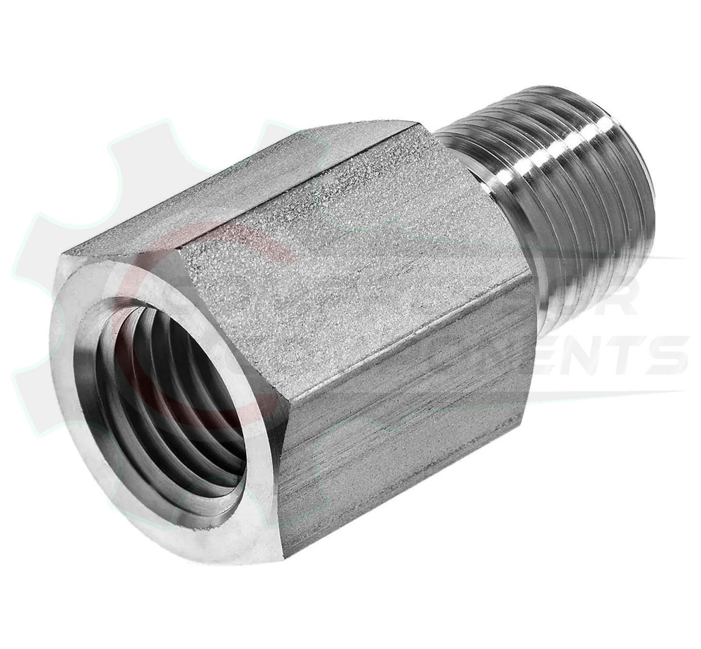 STEEL PIPE ADAPTER 1/2" MNPT X 1/2" FNPT