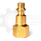 Industrial Brass Body Interchange Coupler Plug - 1/4" FNPT x 1/4" BODY