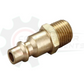 Industrial Brass Body Interchange Coupler Plug - 1/4" MNPT x 1/4" BODY