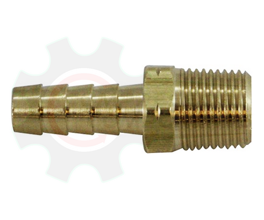 1" Hose Barb X 1" BSPT Brass