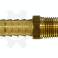 1" Hose Barb X 1/2" MNPT Brass