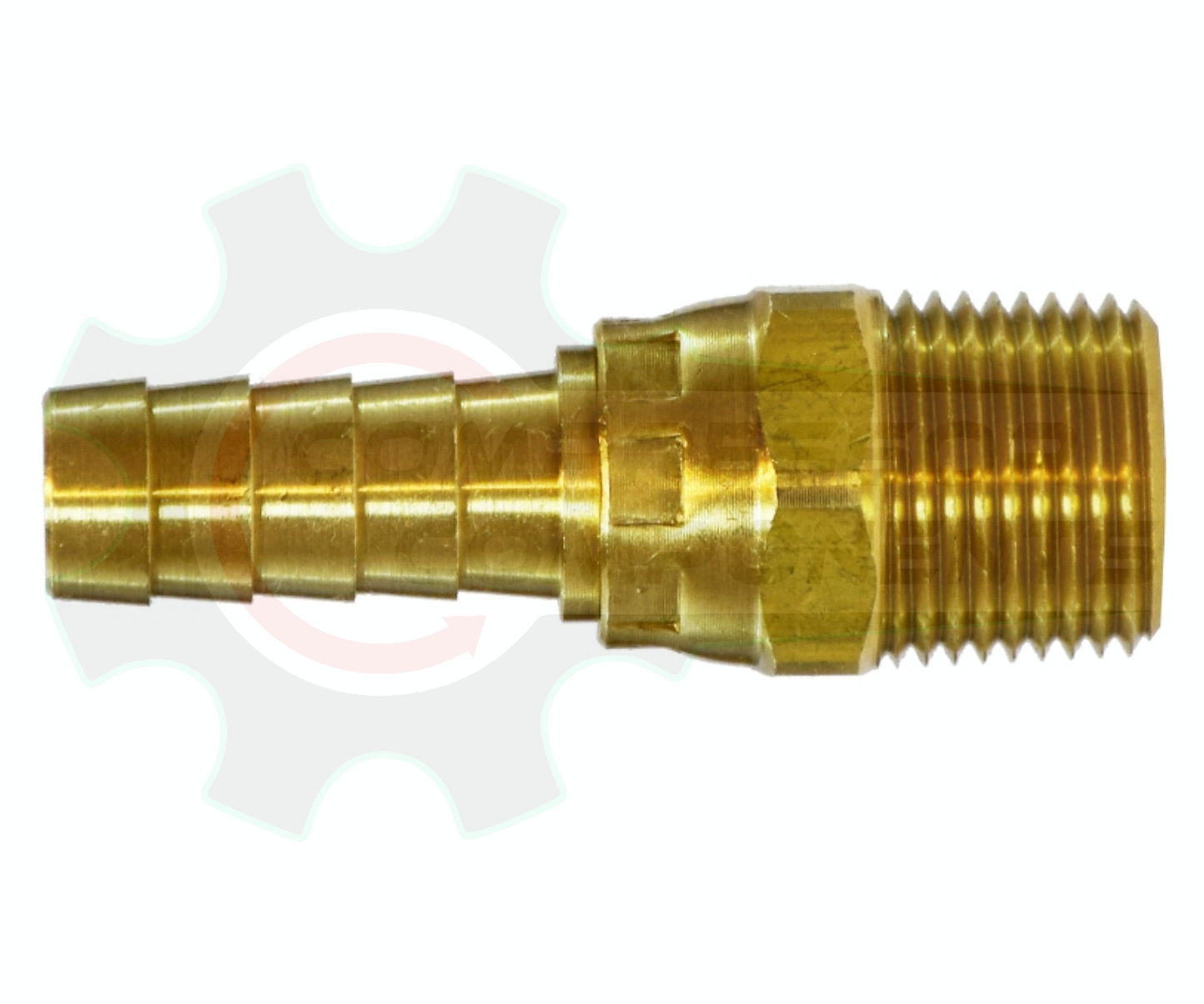 3/8" Swivel Hose Barb X 3/8" MNPT Brass