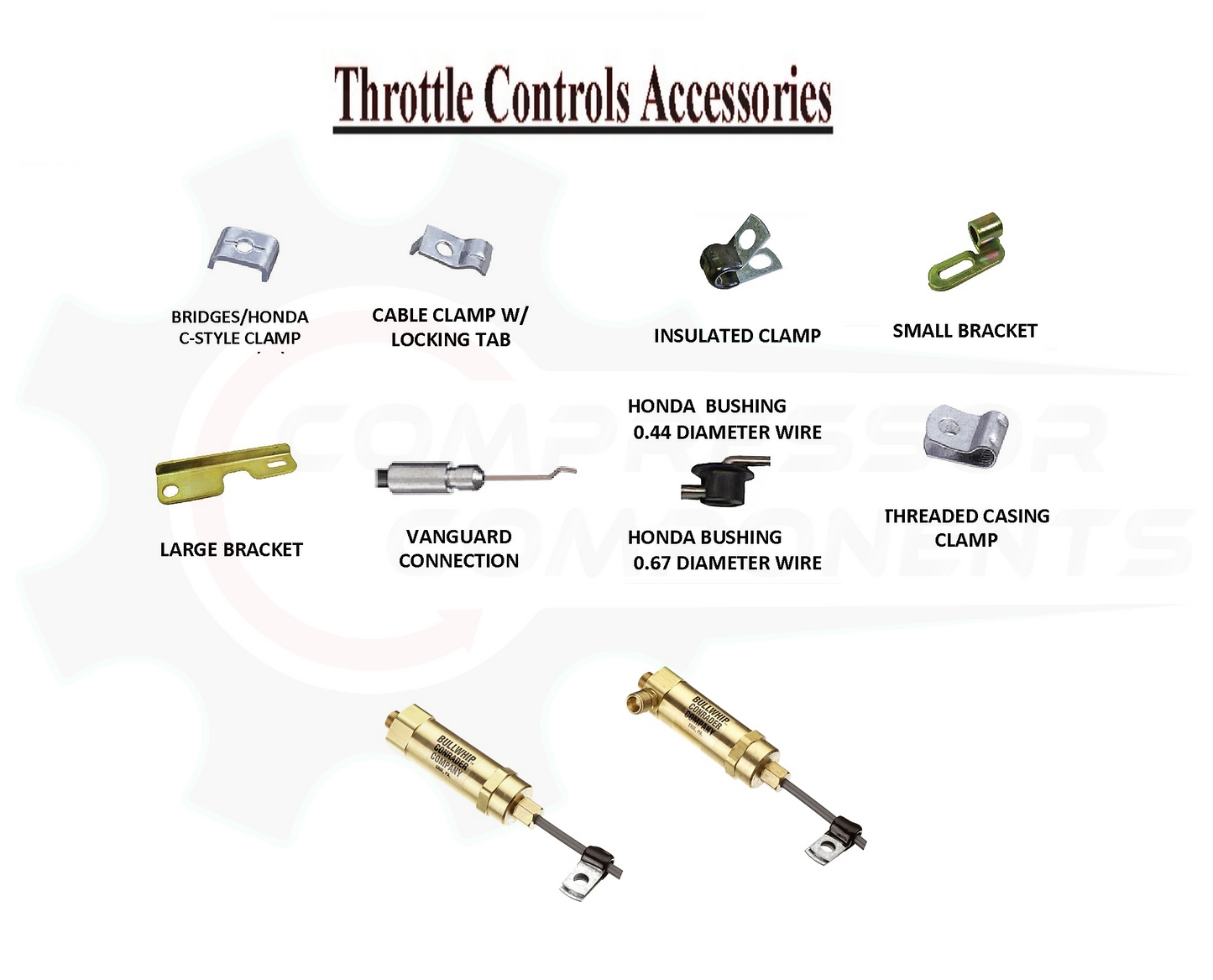 HONDA / BRIGGS & STRATTON - C STYLE THROTTLE CONTROL CABLE CLAMP