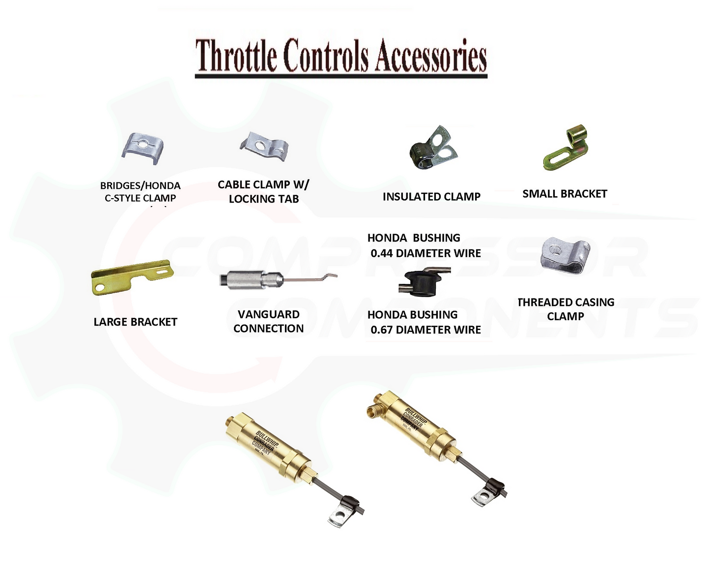 Honda Throttle Control Cable Bushing For 0.67 Diameter Wire